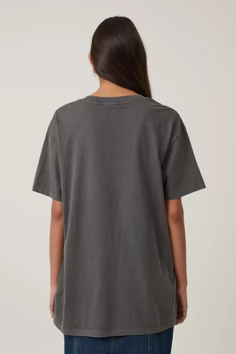 Women Creative The Oversized Graphic License Tee Cotton On Lcn Ncr Nascar Racing/Graphite Tops - 1