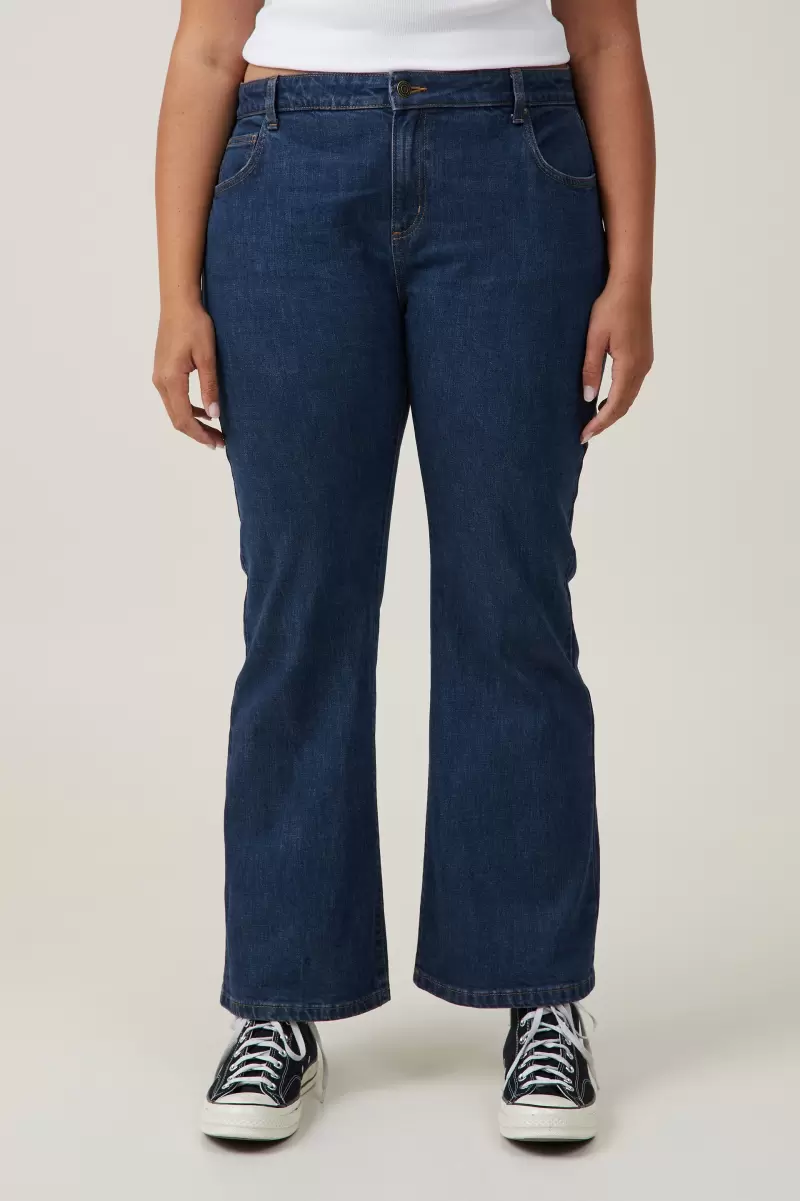 Oxford Blue Stretch Bootcut Flare Jean Early Bird Cotton On Women Jeans - 2