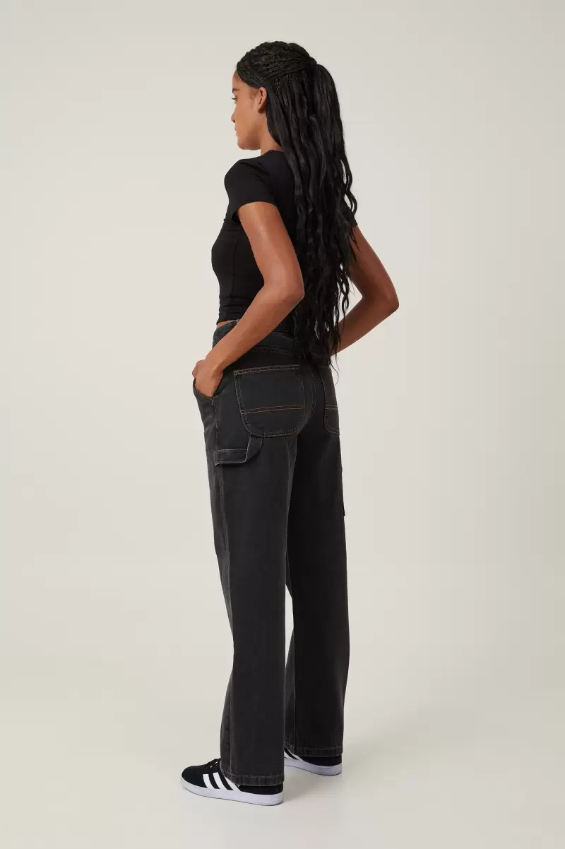 Women Cotton On Jeans Discover Smokey Black Carpenter Jean - 1