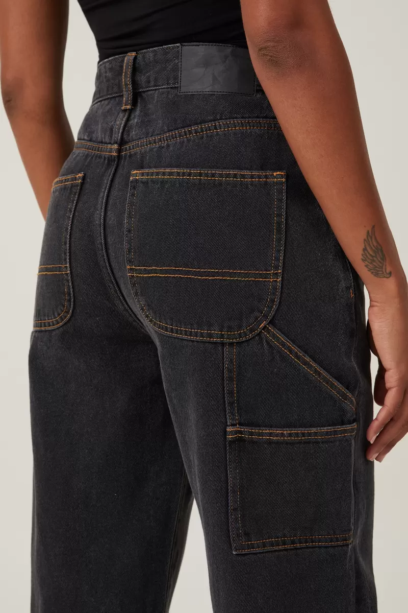 Women Cotton On Jeans Discover Smokey Black Carpenter Jean - 2