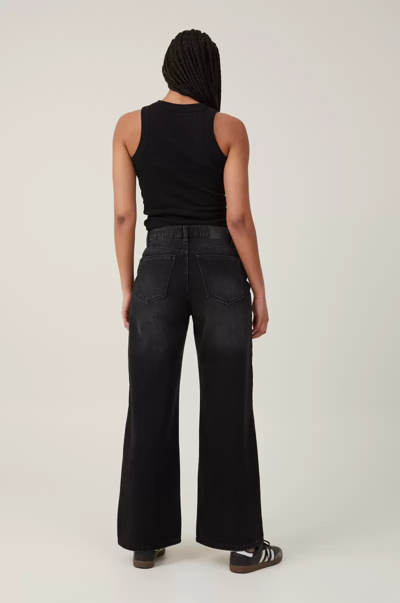 Black Pepper Robust Jeans Relaxed Wide Leg Jean Cotton On Women