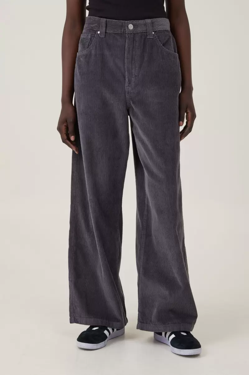 Graphite Cord Super Baggy Leg Jean Premium Cotton On Women Jeans - 2