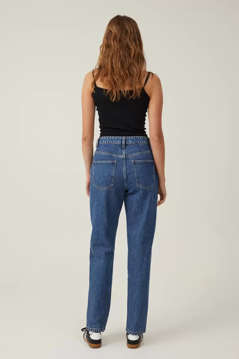 Cotton On Misty Blue Jeans Professional Long Straight Jean Women - 1