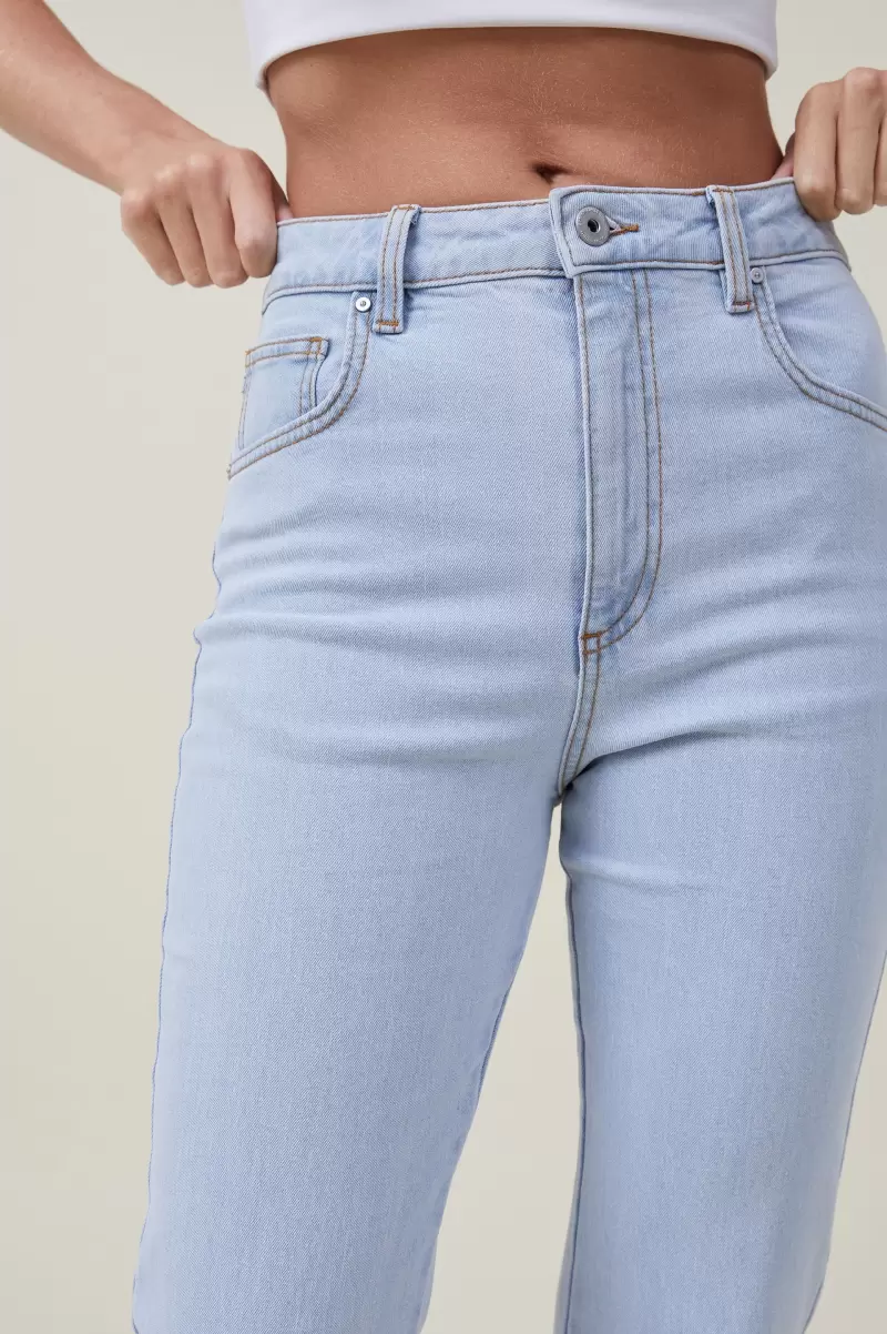 Delicate Foam Blue Cotton On Women Jeans Original Flare Jean - 3
