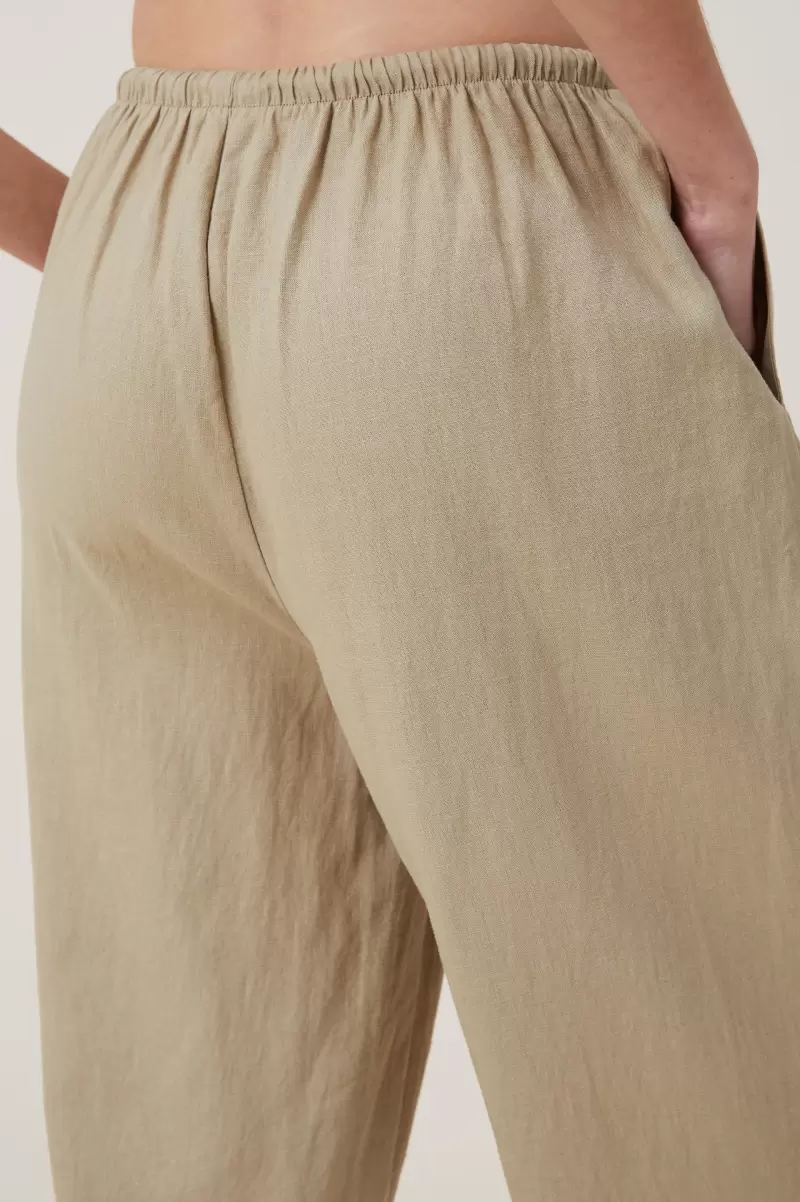 Women Cotton On Relaxing Haven Wide Leg Pant Pants Desert Sage - 1