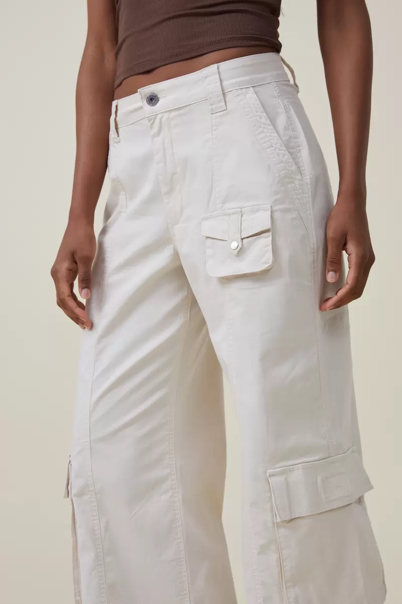 Cotton On Women Hayden Cargo Pant Pants Discounted Dove Grey - 1