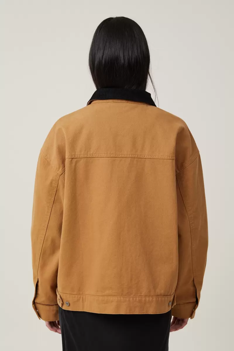 Jackets Women Premium Tan Cotton On Workwear Jacket - 1