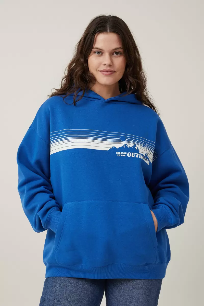 Outdoors/ Blue Moon Sweats & Hoodies Women Cotton On Redefine Classic Graphic Hoodie - 3