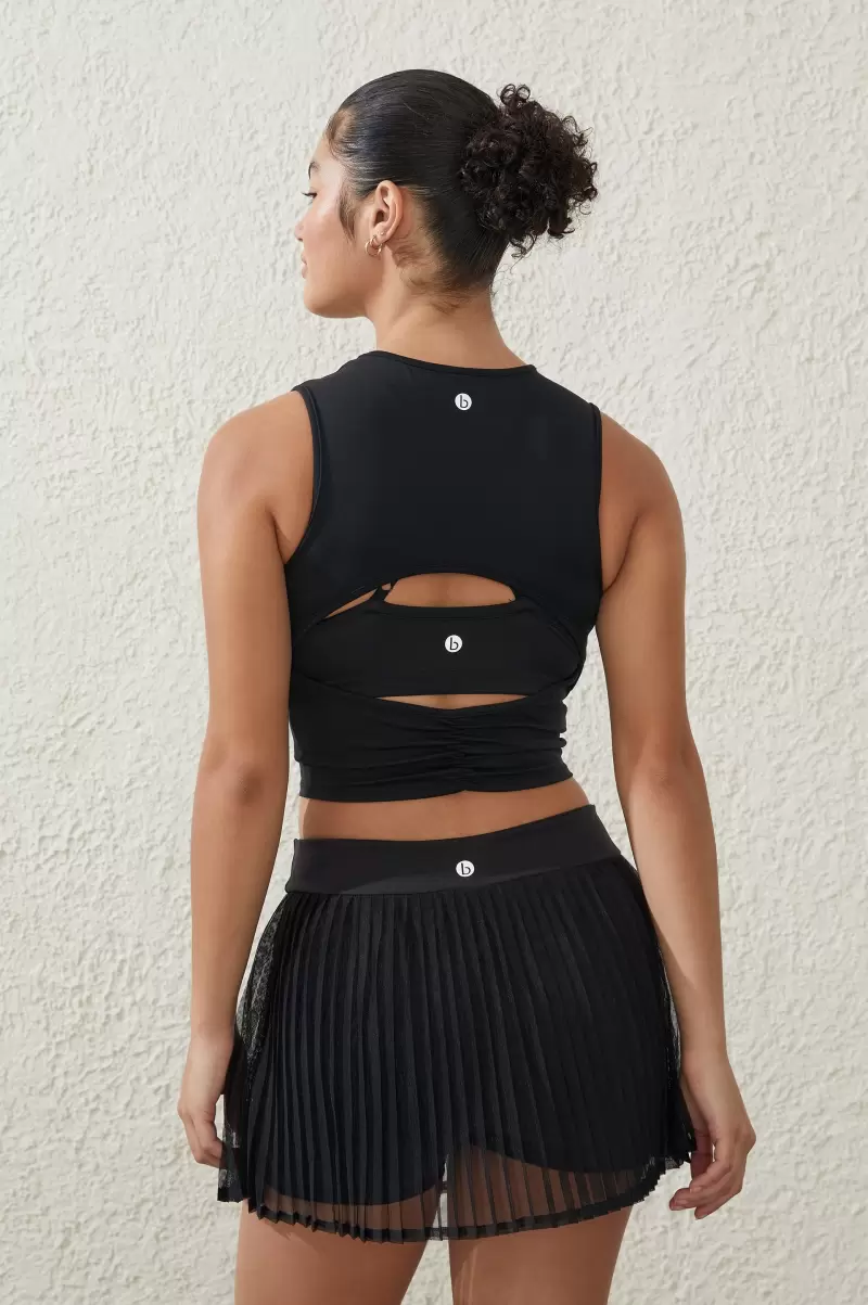 Cotton On Shorts Active Mesh Pleated Skirt Women Buy Black - 1