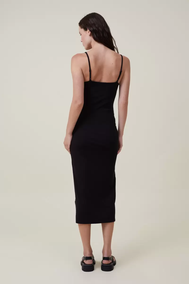 Women Black Staple 90S Slip Maxi Dress Dresses Cotton On Ergonomic - 1