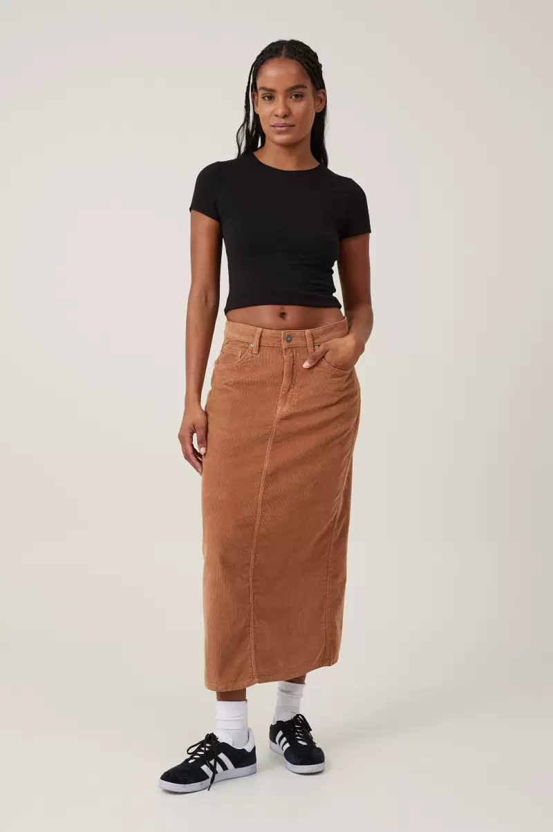 Pinecone Skirts Women Cotton On Convenient Cord Maxi Skirt - 3