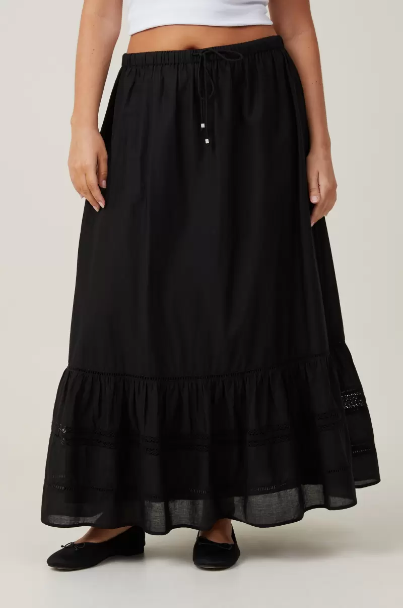 Black Skirts Women Proven Cotton On Rylee Lace Maxi Skirt - 2