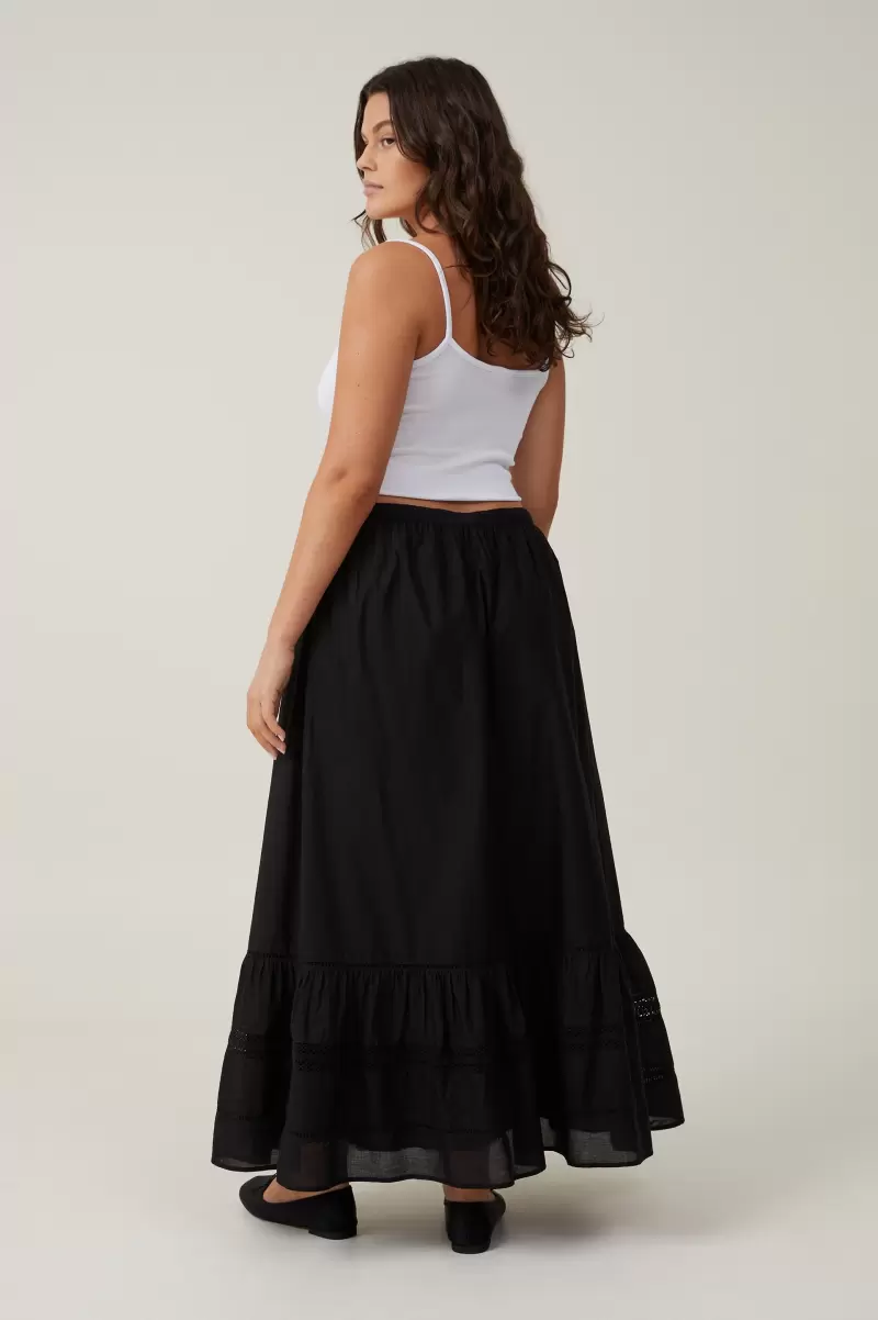 Black Skirts Women Proven Cotton On Rylee Lace Maxi Skirt