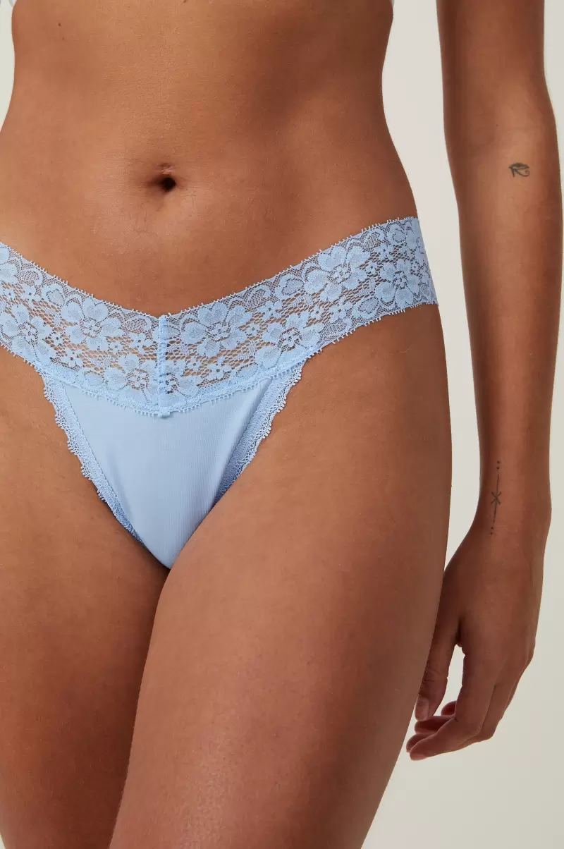 Panties Everyday Lace Comfy G String Women Cotton On Best Clear Sky