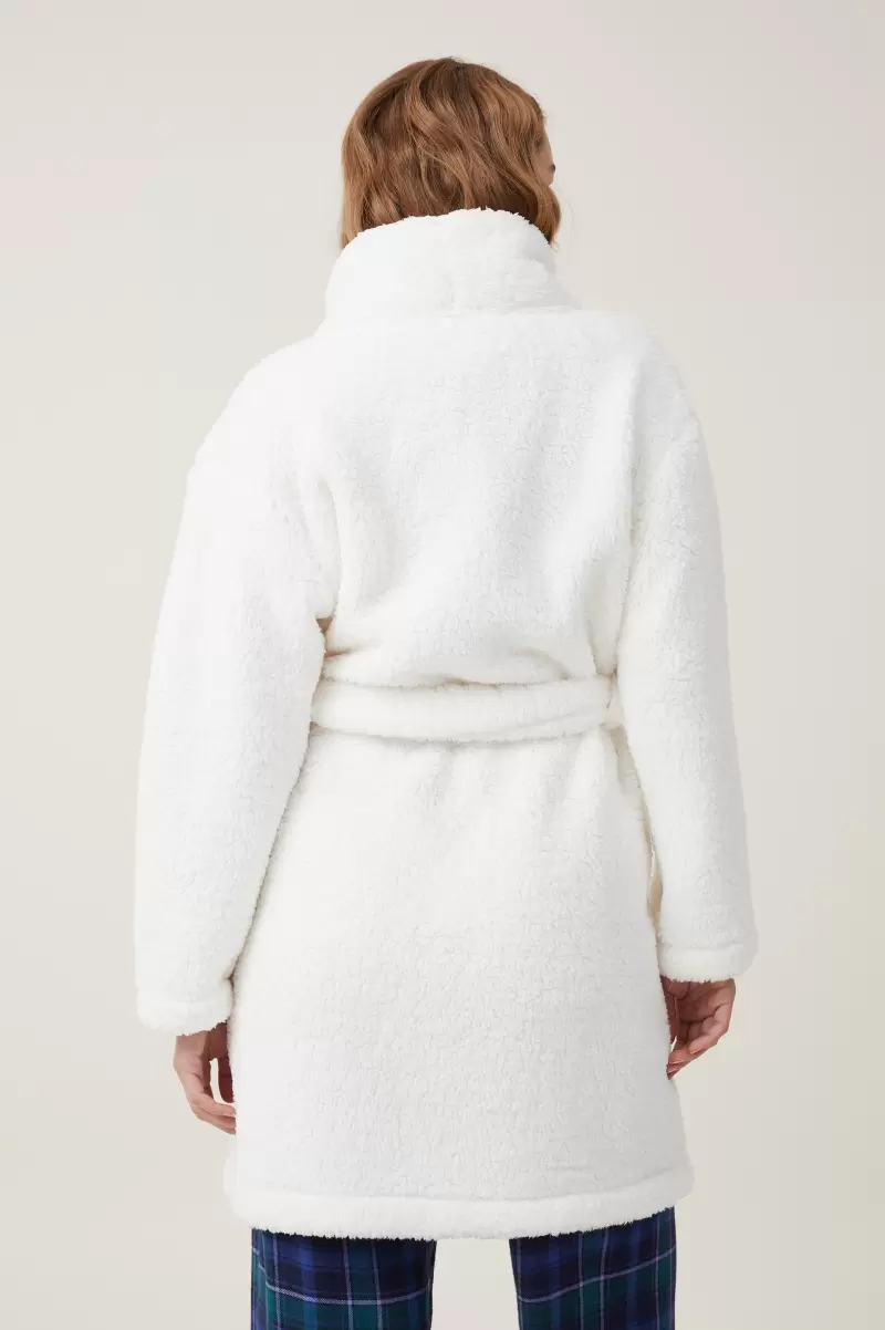 The Hotel Body Snuggle Robe Cotton On Coconut Milk Women Pajamas Convenient - 1