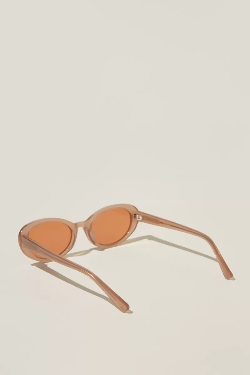 Carter Oval Sunglasses Chestnut Sunglasses Cotton On Women High Quality - 2