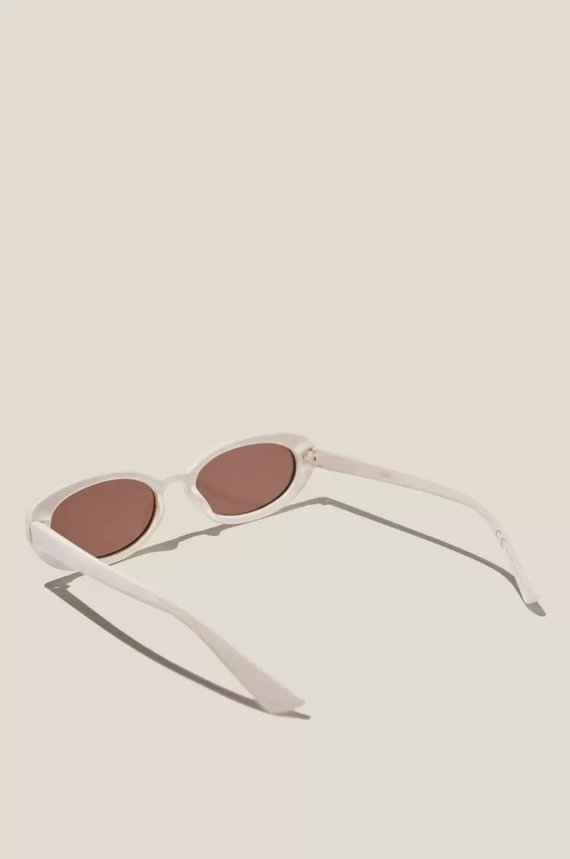Ophelia Oval Sunglasses Inexpensive Women Sunglasses Cotton On Ivory - 1