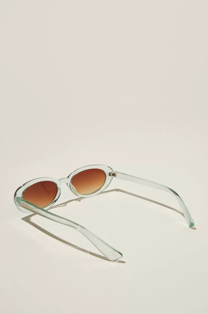 Sunglasses Sage Green Ophelia Oval Sunglasses Sale Cotton On Women - 1