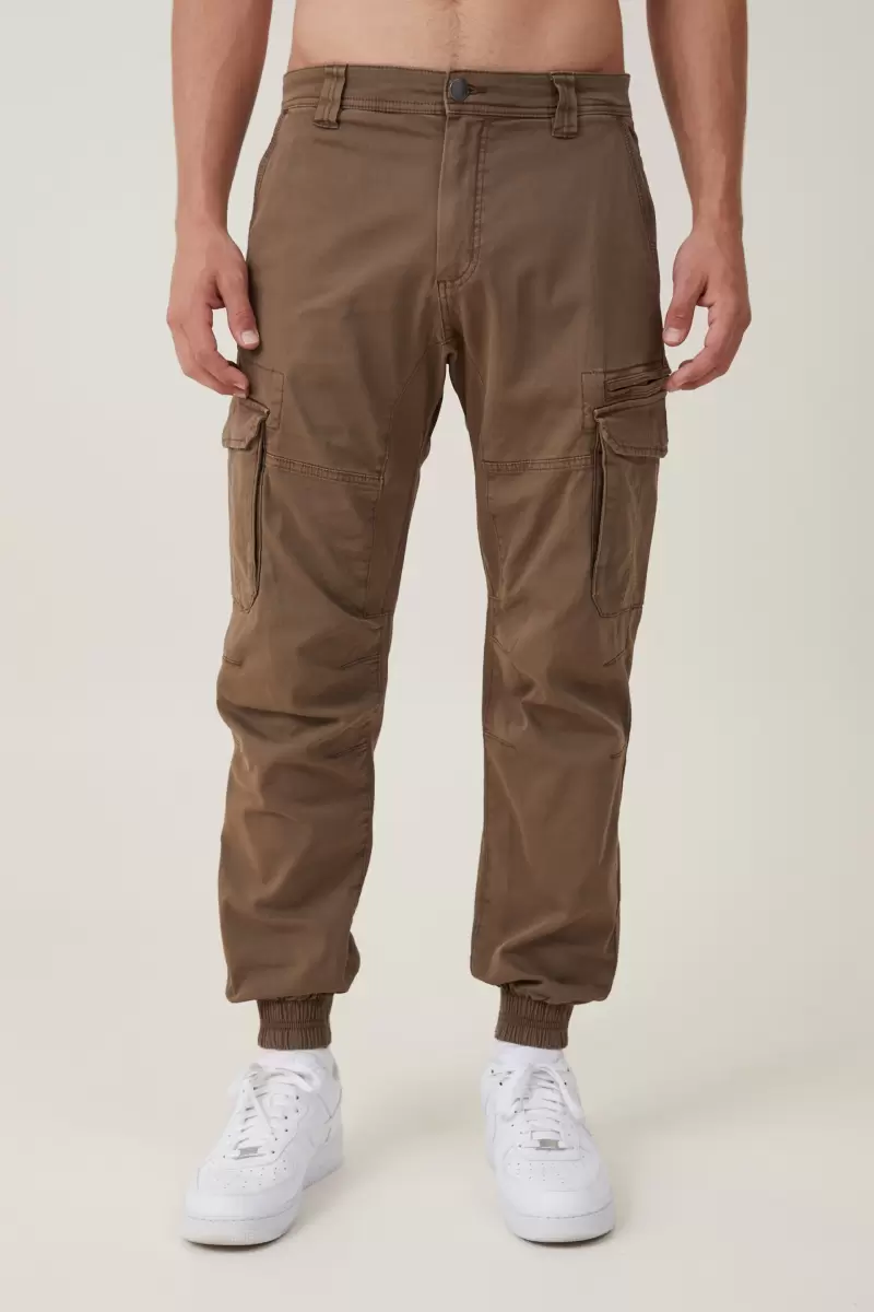 Shop Urban Jogger Men Teak Cargo Pants Cotton On