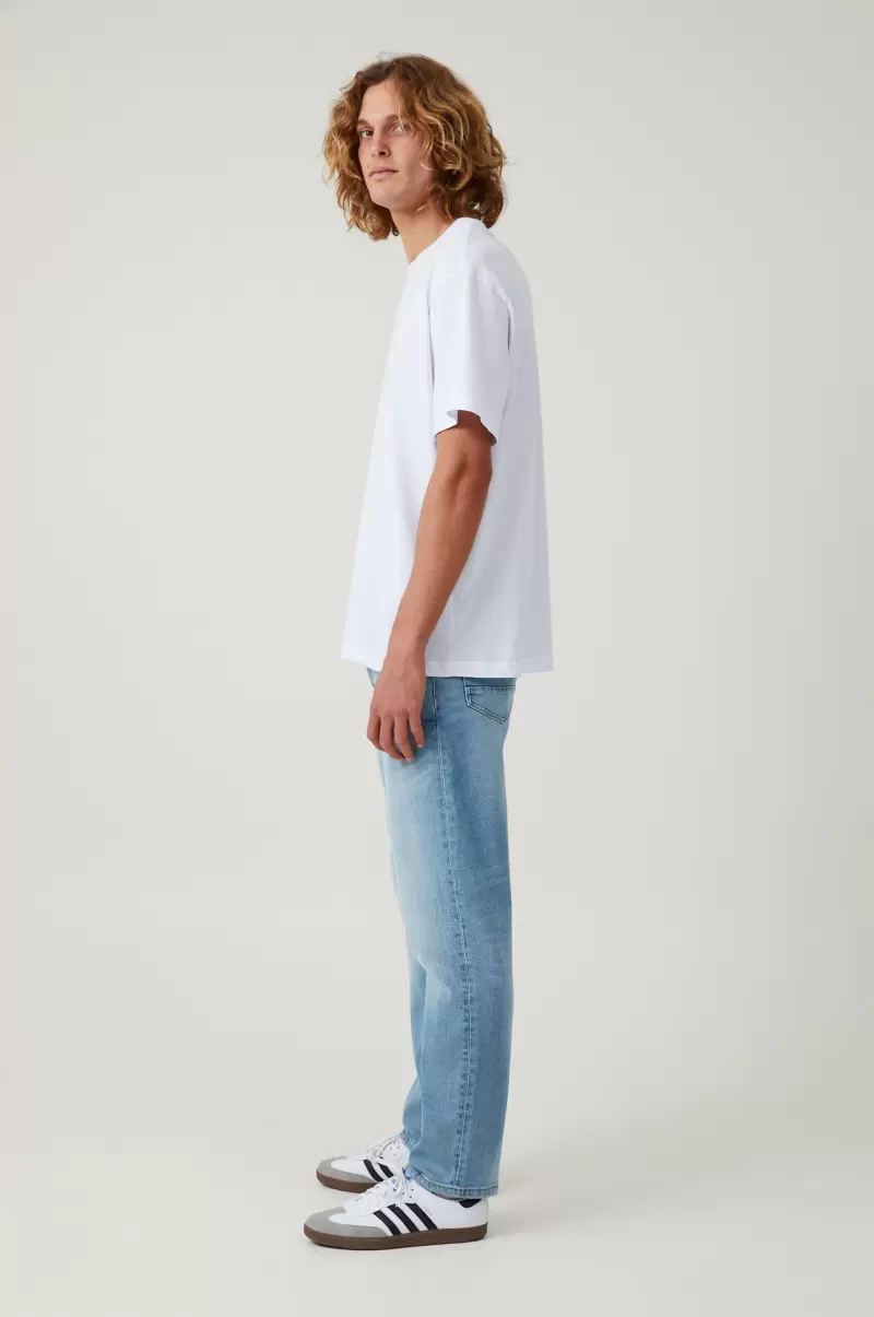 Cotton On Limited Slim Straight Jean Strummer Blue Pants Men - 1