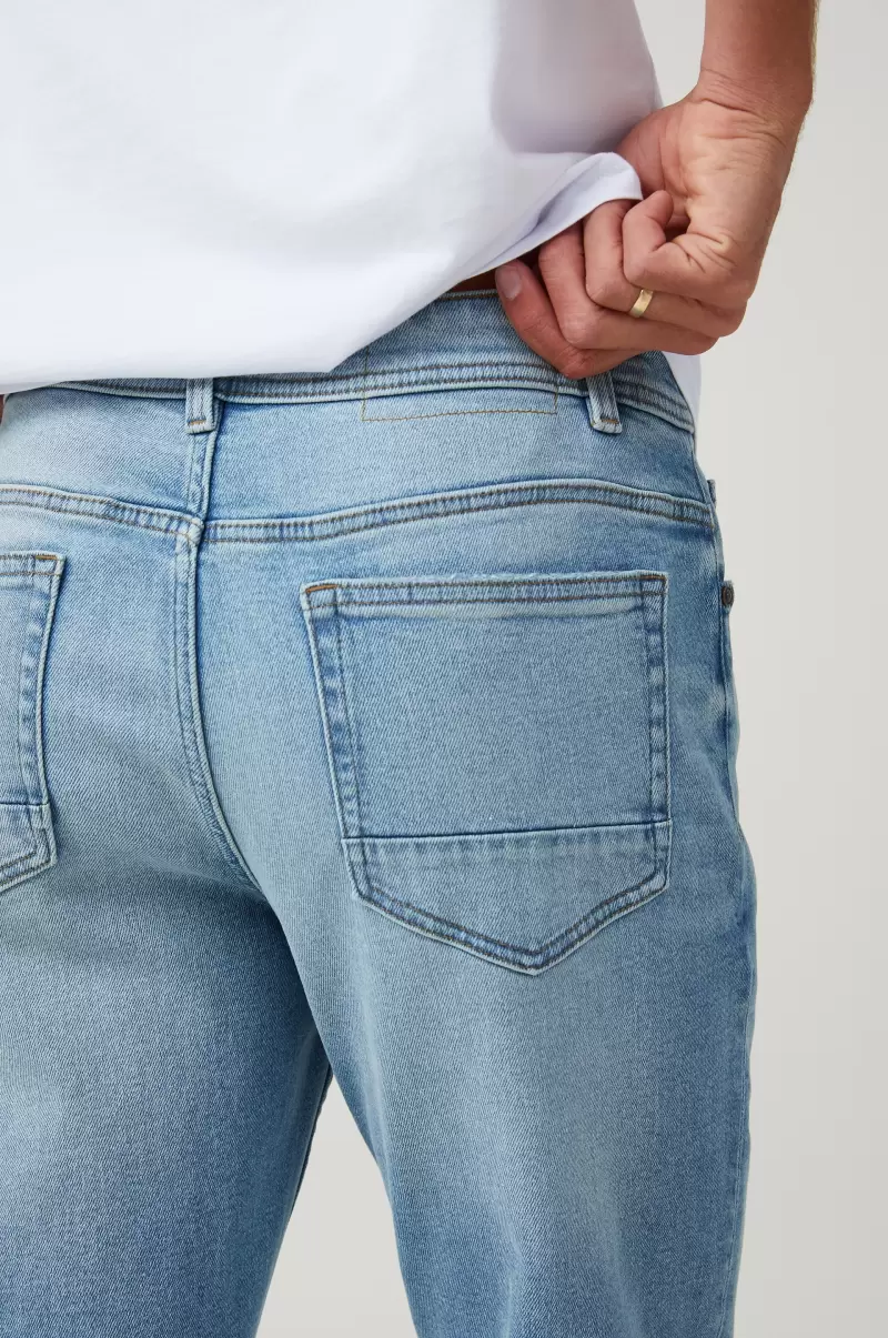 Cotton On Limited Slim Straight Jean Strummer Blue Pants Men - 2