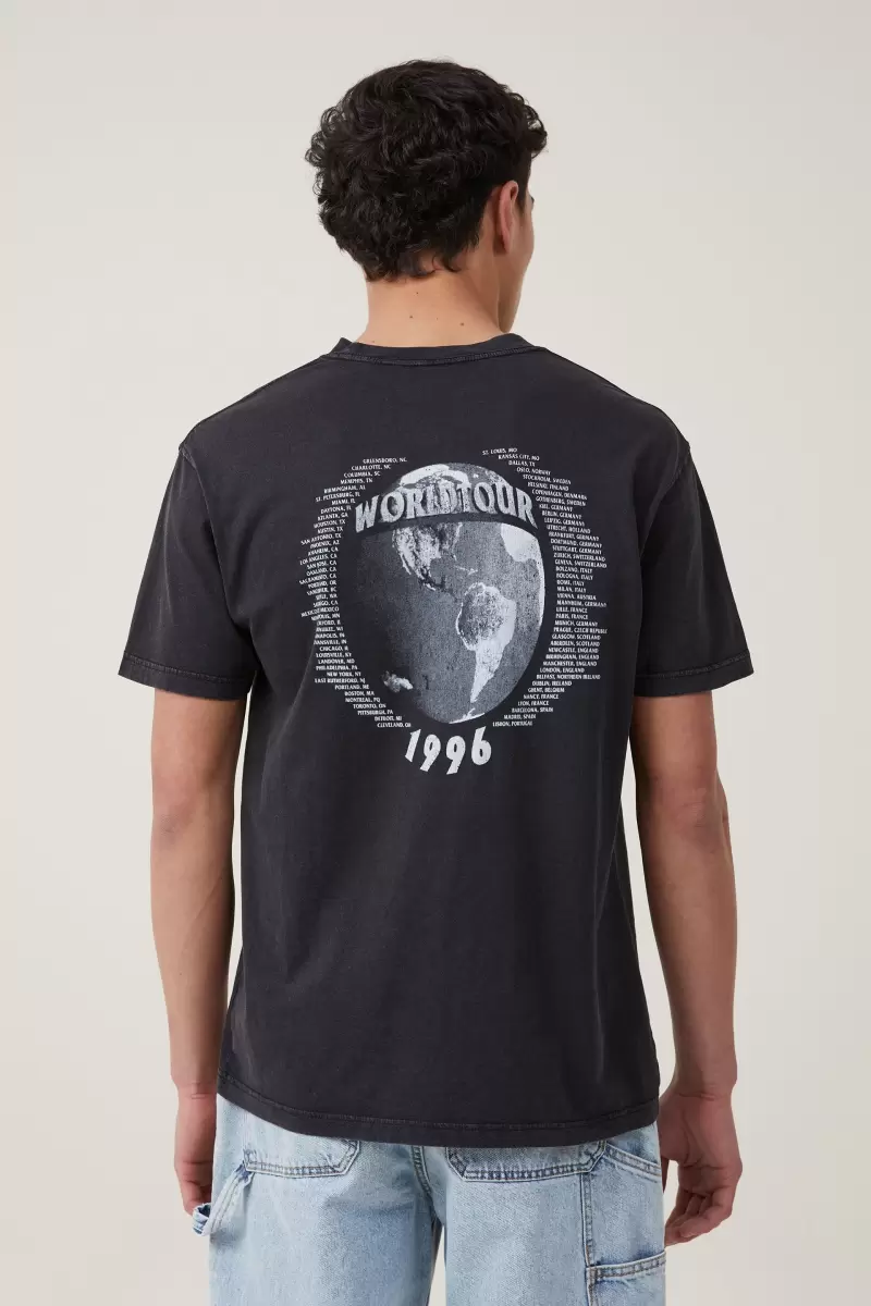 Graphic T-Shirts Cotton On Premium Loose Fit Music T-Shirt Lcn Per Black/Acdc - Ballbreaker Men Flexible - 1