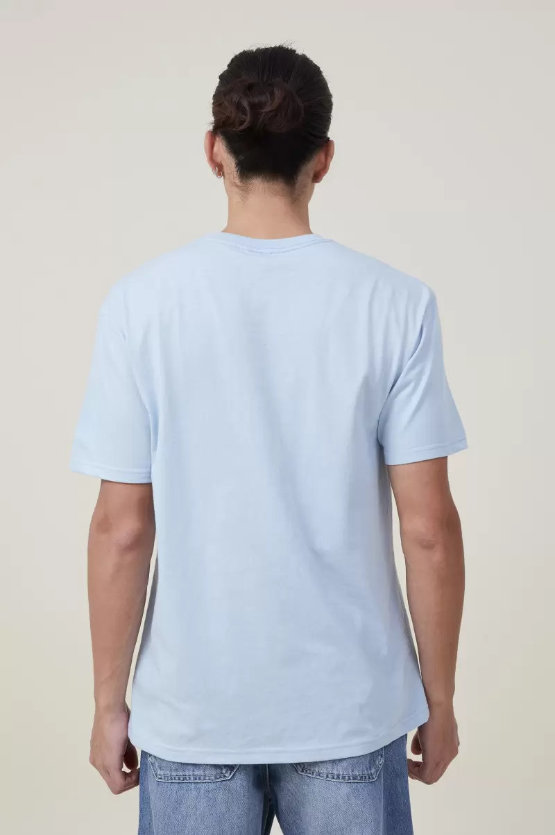 Men Graphic T-Shirts Unleash Loose Fit Souvenir T-Shirt Cotton On Blue Mist/British Columbia - 1