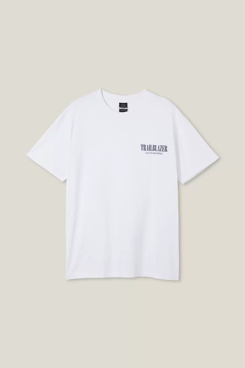 Active Icon Tee White / Trail Blazer Cotton On Men Graphic T-Shirts Money-Saving - 3