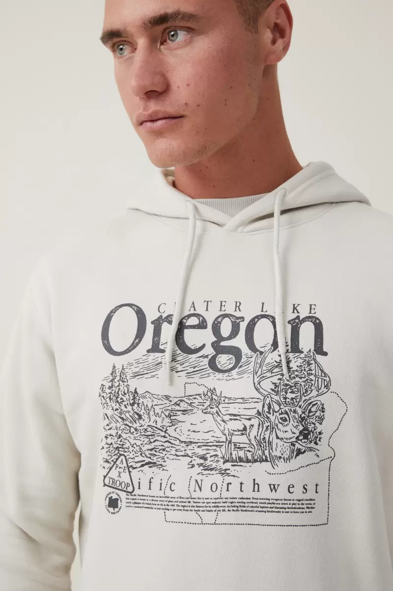 Graphic Fleece Pullover Men Tough Bone/Crater Lake Cotton On Graphic T-Shirts - 2