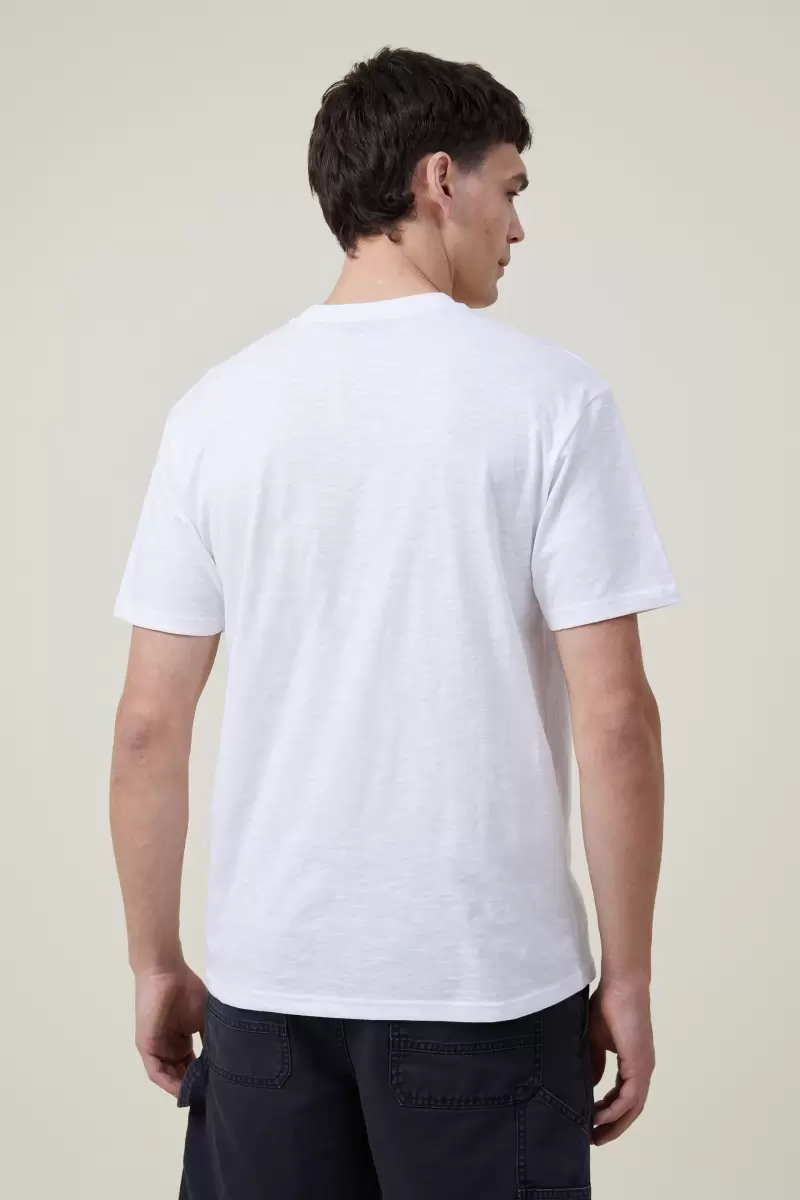 Sale Loose Fit Music T-Shirt Men Lcn Mt White/Smashing Pumpkins - Infinite Sad Graphic T-Shirts Cotton On - 1