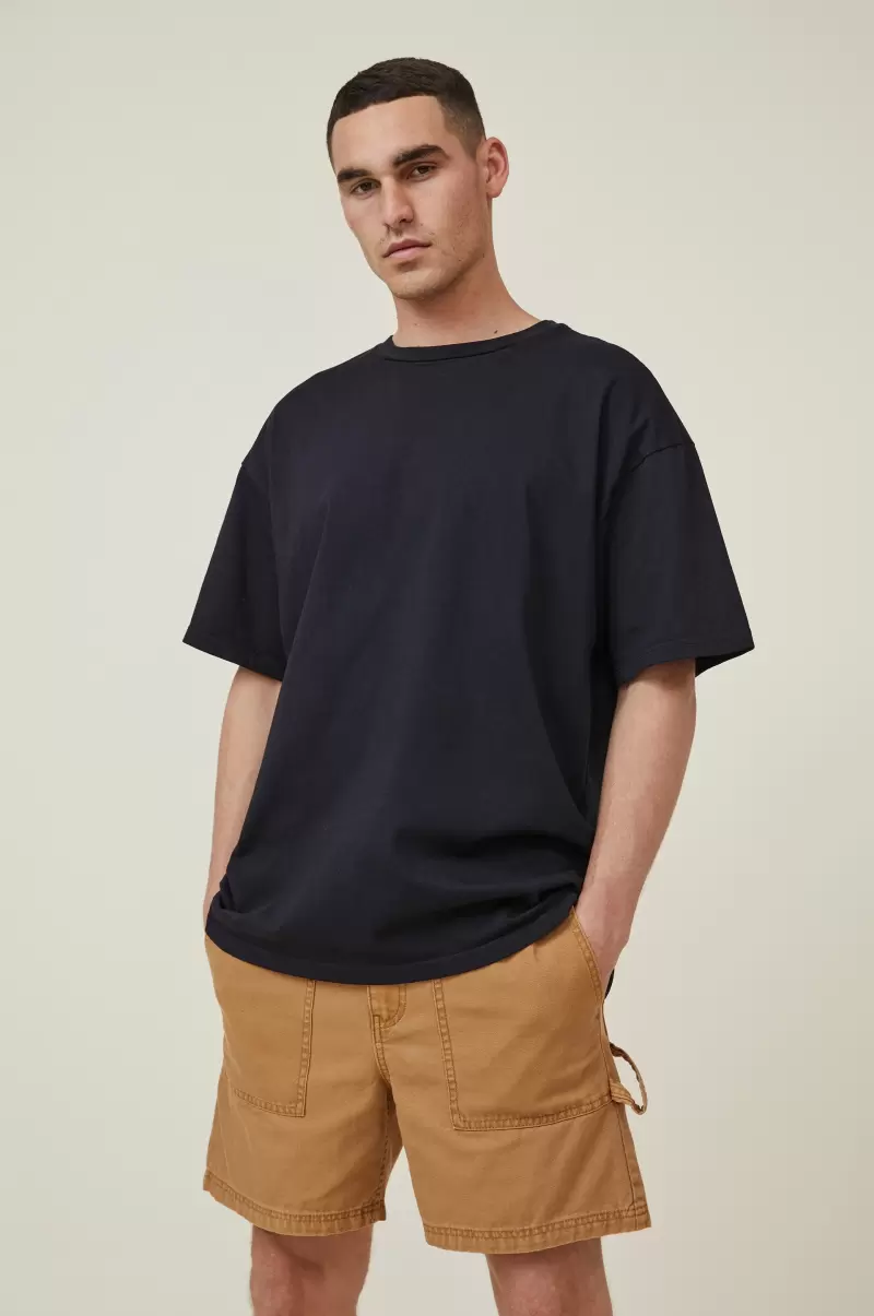 Worker Chino Short Cotton On Quality Shorts Men Washed Dijon Utility