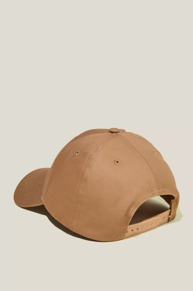 Tan/Los Angeles 6 Panel Ball Cap Men Cotton On Beanies & Hats Special Deal