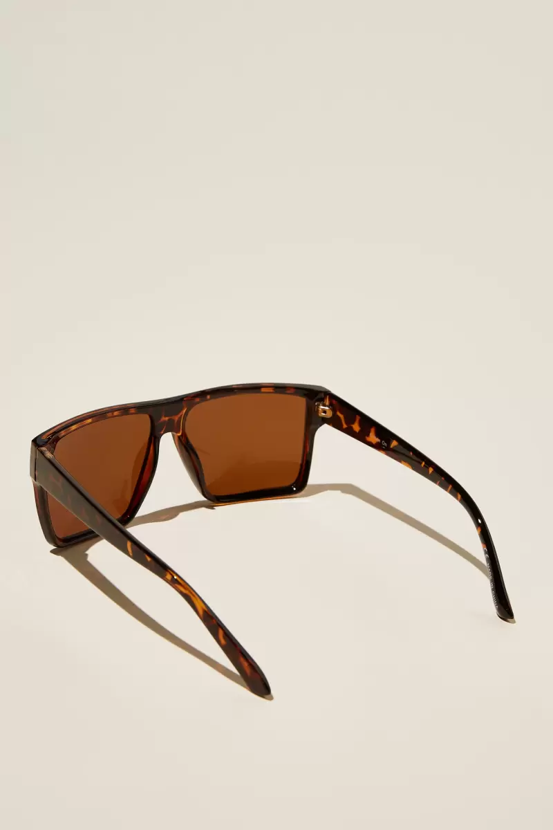 Sunglasses Tort/ Brown Smoke Polarized Adventure Sunglasses Functional Men Cotton On - 1
