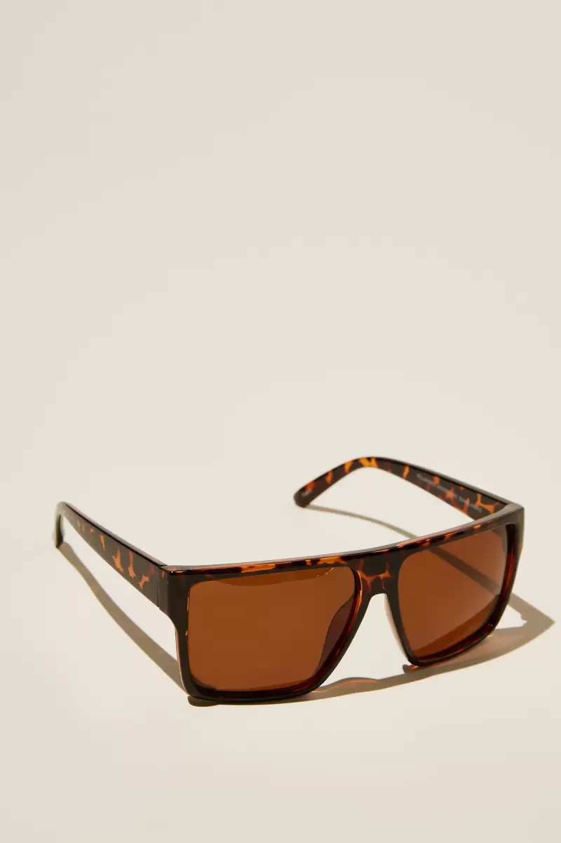 Sunglasses Tort/ Brown Smoke Polarized Adventure Sunglasses Functional Men Cotton On