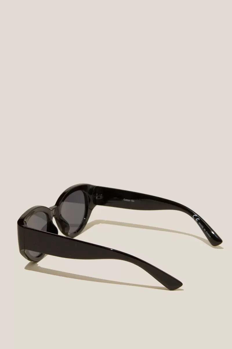Cotton On Drifter Sunglasses Well-Built Sunglasses Men Black/Black Smoke - 1