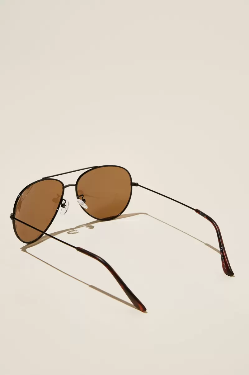 Marshall Polarized Sunglasses Cotton On Custom Sunglasses Black/Tort/Brown Smoke Men - 1