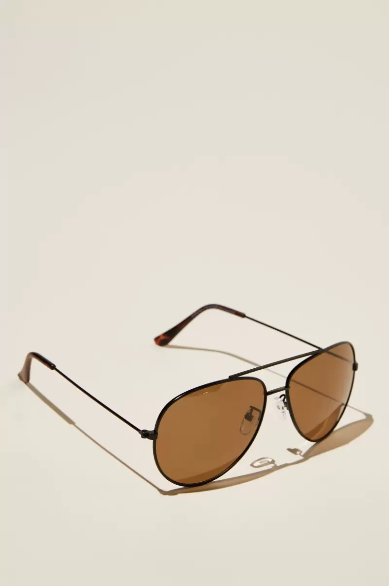 Marshall Polarized Sunglasses Cotton On Custom Sunglasses Black/Tort/Brown Smoke Men