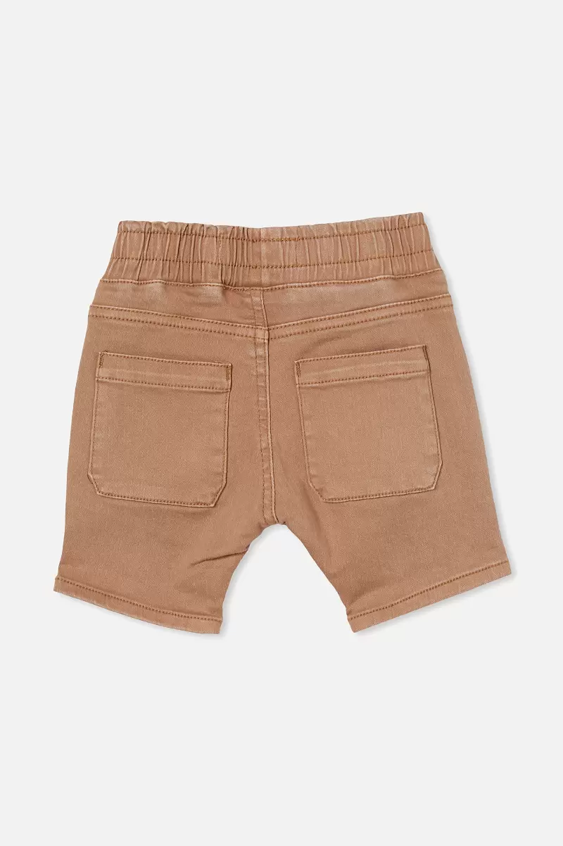 Bottoms Baby Jay Moto Short Cotton On Taupy Brown Wash Reliable - 1