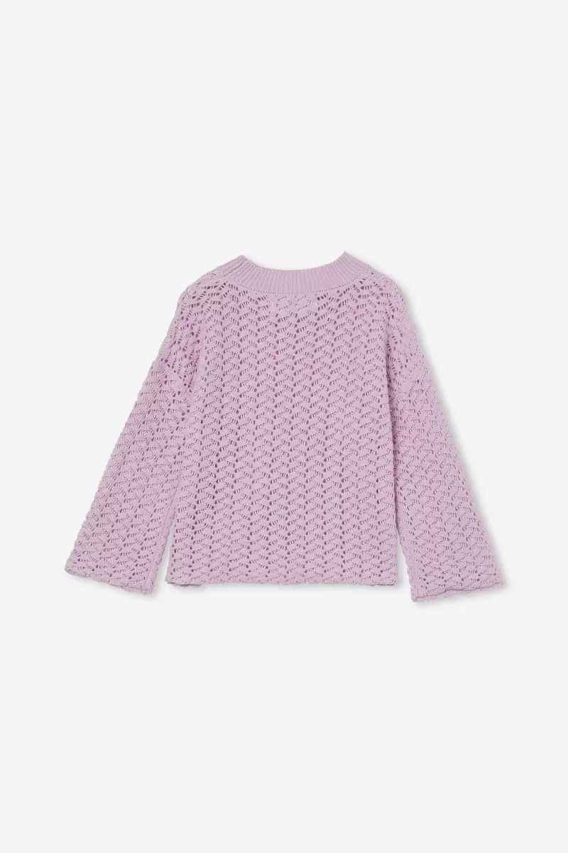Pale Violet Cotton On Organic Jackets & Sweaters Girls 2-14 Ruby Knit Jumper - 1