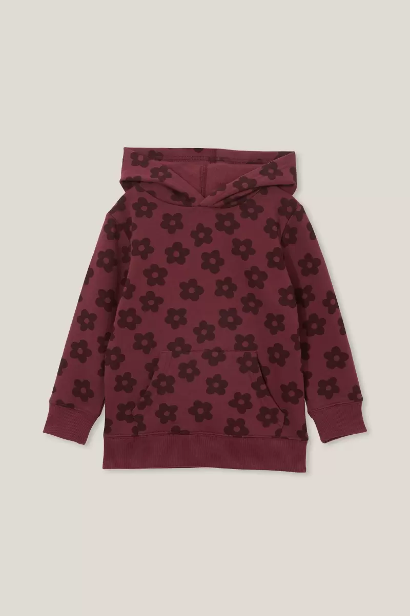 Comfortable Milo Hoodie Girls 2-14 Cotton On Sweatshirts & Sweatpants Crushed Berry/Floral - 3