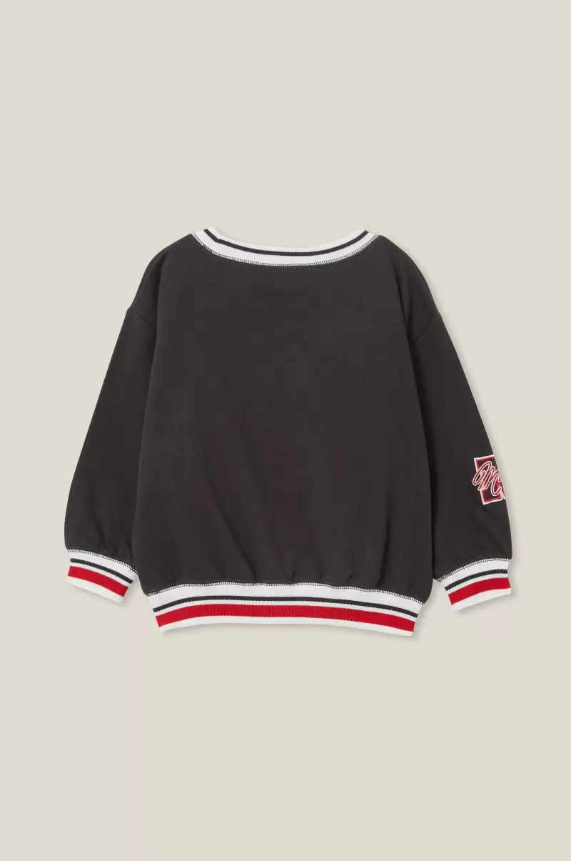 Lcn Dis Classic Minnie/Phantom Cotton On Sweatshirts & Sweatpants Refresh Girls 2-14 License Dusty Fleece Crew Neck - 1