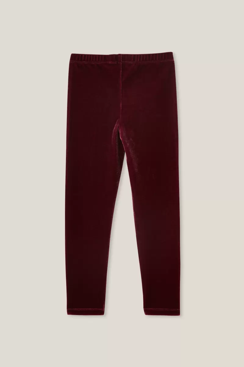 Cheap Leggings &  Pants & Jeans Huggie Tights Girls 2-14 Cotton On Crushed Berry/Velvet - 1