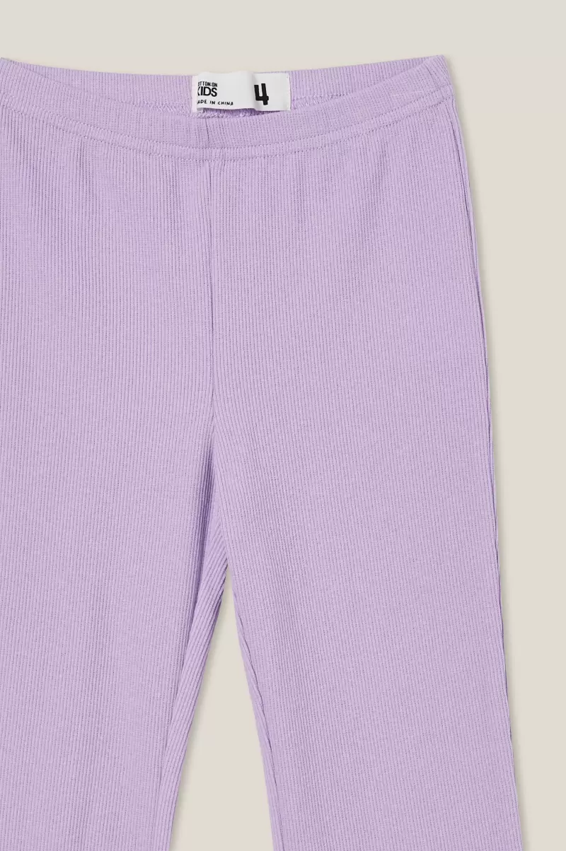 Lilac Drop Rib Girls 2-14 Cotton On Frankie Flare Pant Special Leggings &  Pants & Jeans