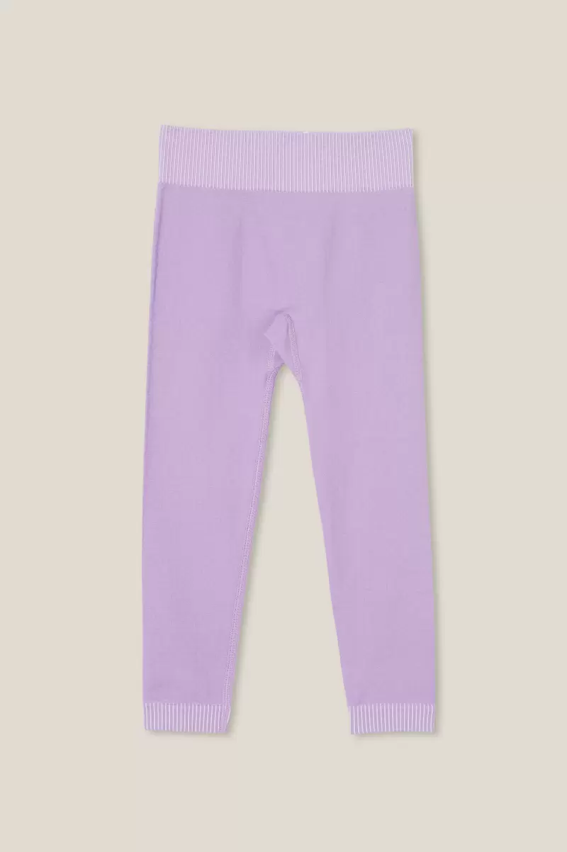Leggings &  Pants & Jeans Cotton On Imogen Seamfree Legging Popular Girls 2-14 Lilac Drop Wash - 3