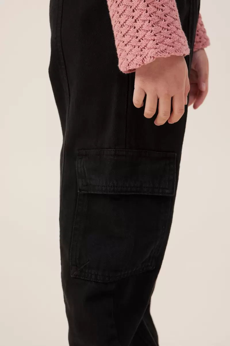 Cotton On Intuitive Girls 2-14 Leggings &  Pants & Jeans Black Katie Cargo Pant - 2