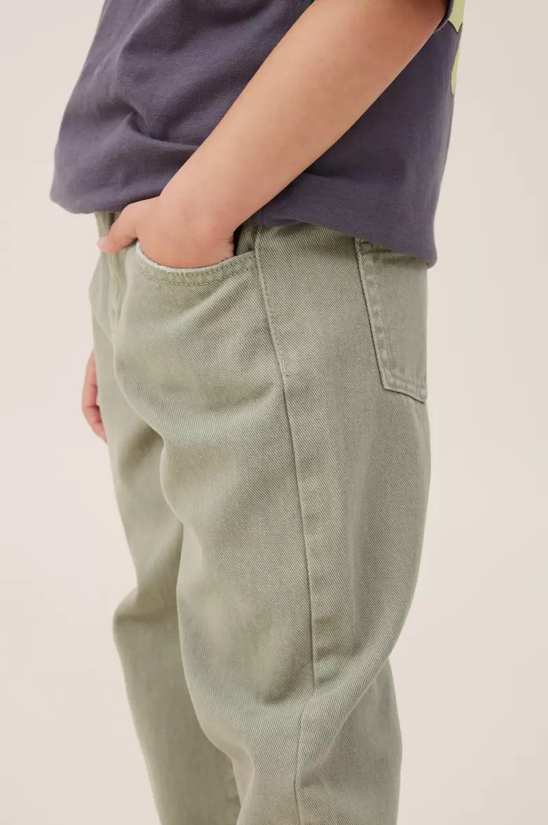 Girls 2-14 Heavy-Duty Cotton On Leggings &  Pants & Jeans Deep Sage Jordan Slouch Jean - 2