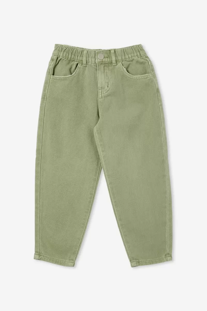 Girls 2-14 Heavy-Duty Cotton On Leggings &  Pants & Jeans Deep Sage Jordan Slouch Jean - 3