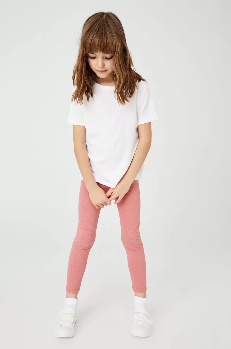 Leggings &  Pants & Jeans Very Berry Holographic Speckle Girls 2-14 Huggie Tights Cotton On Value - 2