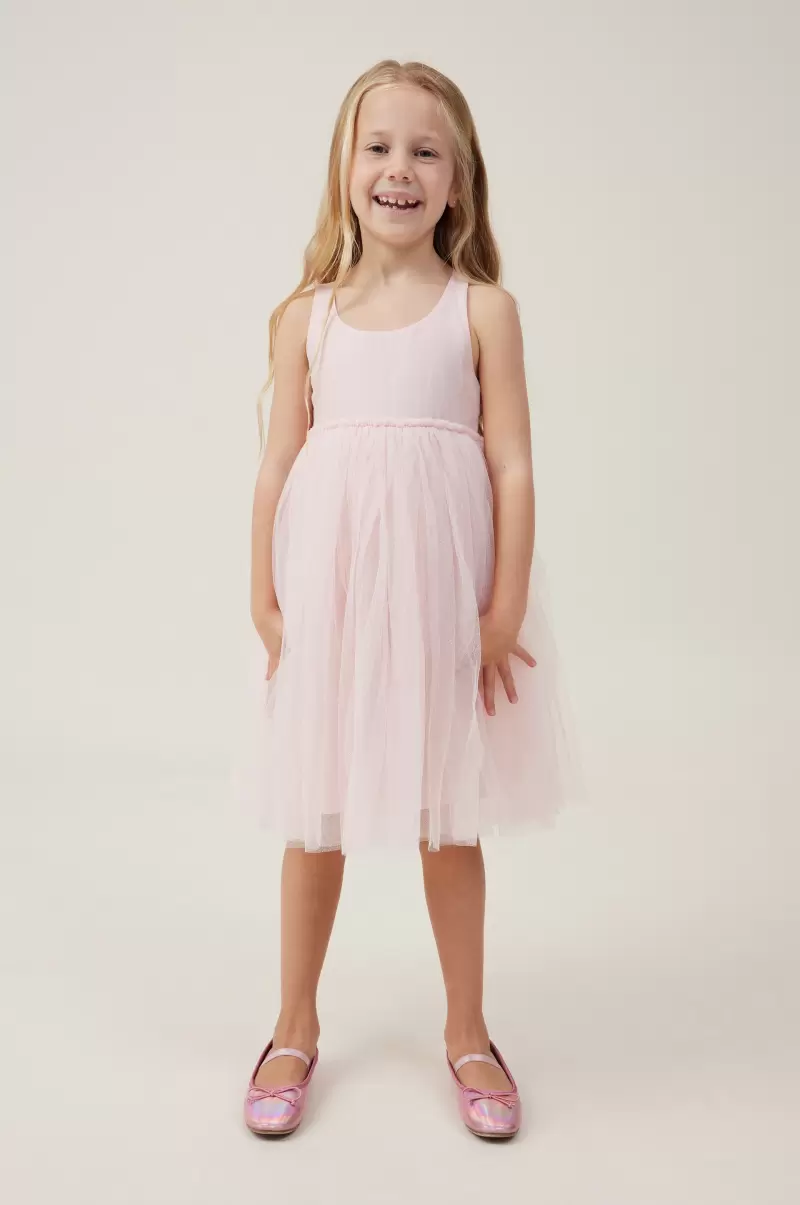 Girls 2-14 Cotton On Dresses Reliable Jocelyn Dress Up Dress Pink Shimmer