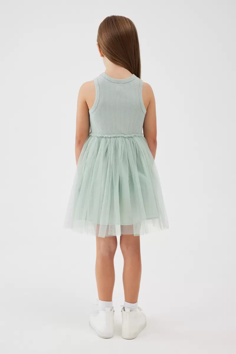 Stone Green Markdown Dresses Nova Dress Up Dress Cotton On Girls 2-14 - 1